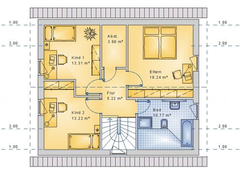 Satteldachhaus 119 m² DG