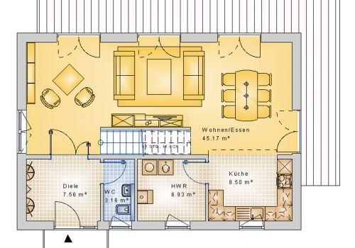 Satteldachhaus 131 m² EG