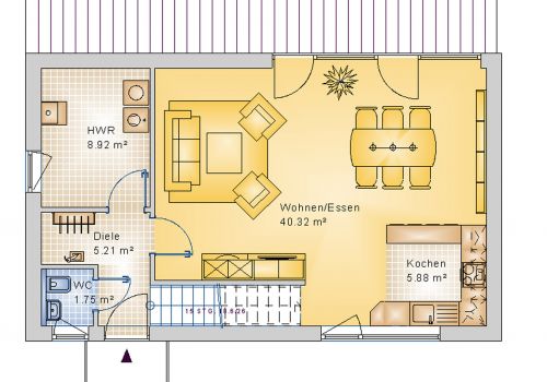 Stadthaus 124 m² EG