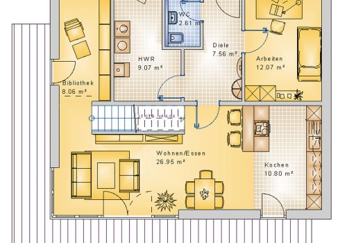 Stadthaus 157 m² EG
