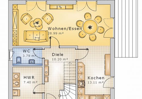 Stadtvilla 121 m² EG