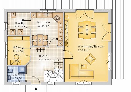 Stadtvilla 149 m² EG