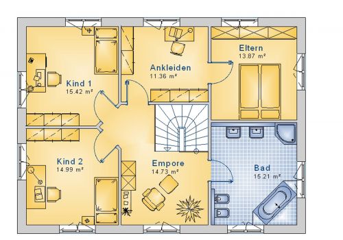 Stadtvilla 169 m² OG