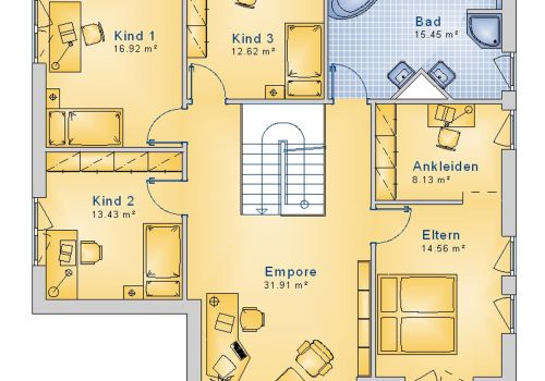 Stadtvilla 215 m² OG