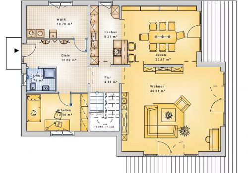 Stadtvilla 238 m² EG