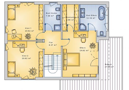 Stadtvilla 238 m² OG